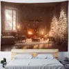 Tapisse de neige tapisse des tapisseries peinture de Noël veille de Noël décoration de chambre de Noël
