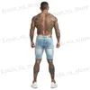 Shorts maschile Gingtto Shorts in denim uomo Summer Boardshorts Brand Classic Jeans Ski Skinny Fit Cotton Comfy Endy Fabric Hot Sale DK40 T240411