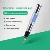 3,7 V Mini Drill Electric Scarving stylo USB Type-C Type-C Grincement du stylo Graveur pour bois Jade Carvin Grinding Polissing Tools