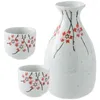 Wijnglazen sake vintage theekopjes set fles traditionele keramische pot keramiek retro ketel Japans drankje