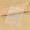 Storage Bags 100Pcs Plastic Transparent Dot Candy Cookie Self-Adhesive For Biscuits Snack Baking Package Kids Gift DIY