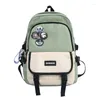 Backpack de grande capacidade para estudantes universitários da bolsa do ensino médio 2024 Marca coreana Viagens Girls Boy Computer Back Pack