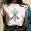 여자 T 셔츠 패들 티 여성 애니메이션 만화하라 주쿠 티셔츠 여성 재미있는 디자이너 옷