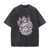 Kadın Tişörtleri Angel Bebek Sanat Baskı Yaz Pamuk Tişörtleri Kadınlar İçin UNISEX Hip Hop Gotik Retro Günlük Giyim Kısa Kollu Tees Giysileri