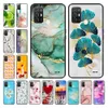 Para ZTE Blade A52 Case Ginkgo Flel Flower Soft Silicone Back Casos para ZTE Blade A52 Bladea52 A 52 TPU Capa de telefone ETUI