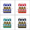 Reusable 6 Pack Beer Bottle for Carrier Drink Holder Durable Foldable Bar Liqueur Wine Beer Rack Basket Cup 87HA