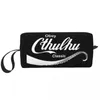 Sacs de cosmétiques mignons Cthulhu Design Old Le cuir Travel Toitry Sac Femme Horreur Organisateur de maquillage monstre foncé Kit Dopp Kit Dopp