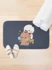 Panda Bear, Bubu Dudu Bath Mat Absorberende vloermat Anti-slip voor tapijt