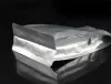 50pcs 3d espessos de alumínio puro folha de alumínio solar bolsas de ziplock à prova de sol para lanche com lanche de chá seco de lanche seco para presentes de carne bolsas de embalagem