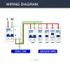 MCB DZ47-63 1P 2P 3P 4pole C45 4.5Ka AC Miniature Circuit Breaker Air Interrupteur 60Hz 10A 16A 20A 25A 63A C surcharge de type C