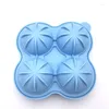 Baking Tools Aomily 4 Lattices Food Grade Silicon Bar Drink Whiskey Sphere Large Ice Ball Shape Lattice Brick Cube Juice Wine Pudding