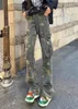 Wide Leg Cargo Pants For Men Fashion Camouflage Side Pockets Sports Joggers Women Retro Casual Loose Flared Trousers8646443