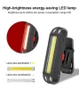 Cykel Tallight Laddning av cykel bakljus Mountain Cykling Led Back Lamp Bicycle Safety Taillight Cykel Ridning bakljus