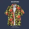 2024 Balinese Floral Shirt Floral Short Sleved Shirt męs