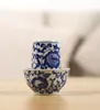 Xícaras de copos de molhes azul e branco Cerâmica Porcelana Wenxiang Copa Chinesa Drinkware