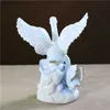 Arts et artisanat Eleant en porcelaine couple Swan Fiurine Céramic Swan Copulation Miniature Ornement de l'ornement Weddin Saint Valentin Ift L49