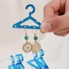 Boucles d'oreilles Organisateur Stand Acrylique Mini Hangle Back Rack d'oreille Affiche de boucles d'oreille Bijoux Bijoux Show Case Bringle Hook For Girls DIY Gift
