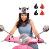 Casques de moto 8pcs accessoires Creative Evil Horns