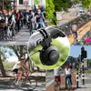 Twooc Bike Bell USB -зарядный динамик Mini Electric Bike Horn 4 режимы езда на велосипедные аксессуары MTB Electric Bicycle