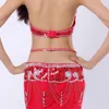 Scen Wear Performance Belly Dancing Costumes Dance Outfits 3st Women Dräkt Set Bh Belt kjol