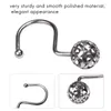 Rideaux de douche ABSF Curtain Hooks Anneaux Set de 12 décor Metal Rustproof pour salle de bain