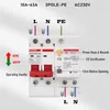 AC230V 2p+PE SPD Leckage Protektor Europa Stammreste Stromausfälle mit Blitz-/Überlast-/Überspannungsschutz