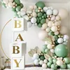 Party Decoration White Gold Baby Shower Box Balloon Boxes Blocks For Boys Girls Decorations Gender Reveal Birthday