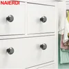 Naierdi Pearl Grey Cabinet Knobs and Handtag Zinc Eloy Kitchen Cupboard Door Pulls Drabs Knobs Furniture Handle Hardware