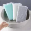 5kitchen Cleaning Schwamm Wischen Sie Haushaltsschwamm mit Mesh Küchenreiniger spezifischer Geschirrsponge -Schüssel Waschbedarf