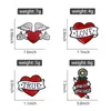 True Love Enamel Pins Custom Heart Shape Keep Growing Brooches for Hat Shirt Lapel Badges Jewelry Gift for Lover Friends