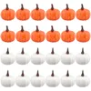 Decorative Flowers 24pcs Mini Fall Wedding Artificial Pumpkin Foam Home Garden Table Centerpiece