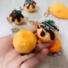 Simulated Japanese Food Key Chain Creative Personality Octopus Small Balls Taiyaki Burn Model Student Bag Mobile Phone Pendant