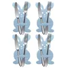 4PCS Easter Knife And Fork Holder Easter Eggs Rabbit Cutlery Bag Non-woven Fabric Tableware Organizer Table Decorations