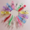 5pcs/10pcs farbenfrohe Nähclip -Stoffclips Große Bindungspapier Clips Kunststoff handgefertigt DIY Bastelkleidung Klemmen Nähwerkzeuge