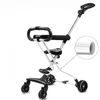 Veículo de 4 rodas dobráveis de crianças dobráveis, triciclo portátil externo, carrinho de bebê, o carrinho de bebê pode enfrentar o avião