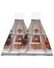 クリスマスウィンドウギフトボックス暖炉キッチンクリーニングクロス吸収ハンドタオル家庭料理布布キッチンタオル