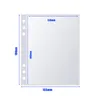 High Quality 10/30/50Pcs Clear Binder Refill 2/4Pockets Sleeves Toploader Pocards Notebook Diary Po Drawing Notepad