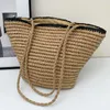 Totes Women Strå Tote Handväska stor kapacitet Vintage Weave Bag Bohemian Style for Travel