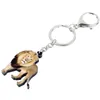 Tornari Weveni Acrilico Originale Walking Lion Key Chains Keychain Bag Jungle Animal Belielli per donne RAGAZZA DEFFACHI FEMMILE REGALO