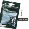 20pcs akcesoria do karpia Rynek link łącza Snap Carp Hook Złącza przynęty