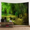 Tapisserie Tapades paysage Beau paysage marin nature Forest Waterfall Mur suspendu Home Decor Hippie Boho Yoga Mattress Feuille R0411