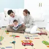 Enfants pliables doubles caricatures de tapis bébé jeu de jeu de jeu d'activité éducative étanche et facile à stocker 240411