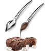 スプーンdiyステンレススチールチョコレートスプーン飾りフィルターペストリーツールを書くペン飾るケーキ型クリームカップ