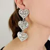 Dangle Ohrringe Herz Perlen Drop Rosrote Valentines Mode Geschenk für Frauen Mädchen