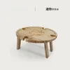 Mini soporte de vino de madera para mesa de vino tinto al aire libre y al aire libre para picnic, campamento, jardín, estante de vidrio plegable de playa, pequeño des