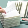 50 feuilles S M L Autocollant transparent Publié des pads de notes collants Posités Papeleria Journal School Stationery Office Supplies