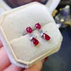 Серьги Серьги Женские Серебряные 925 Стад Ruby Natural White Opal Wedding Gemstone Сертифицированные ювелирные изделия