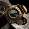 Vintage Bronz Saat Otomatik Askeri Dalgıç İzler Erkekler Spor 45mm Mekanik Kol saatleri Kursk Aydınlık Saatler Stalingrad