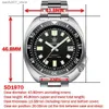 Armbanduhr Stahldive SD1970 White Date Hintergrund 200 m Wate -Proof NH35 6105 Turtle Automatic Diver
