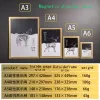 Board A4 2PCS verdubbelde magnetische display -posts Selfadhesive PVC Poster Frame Certificaat Documenten Paper Picture Decoration frame